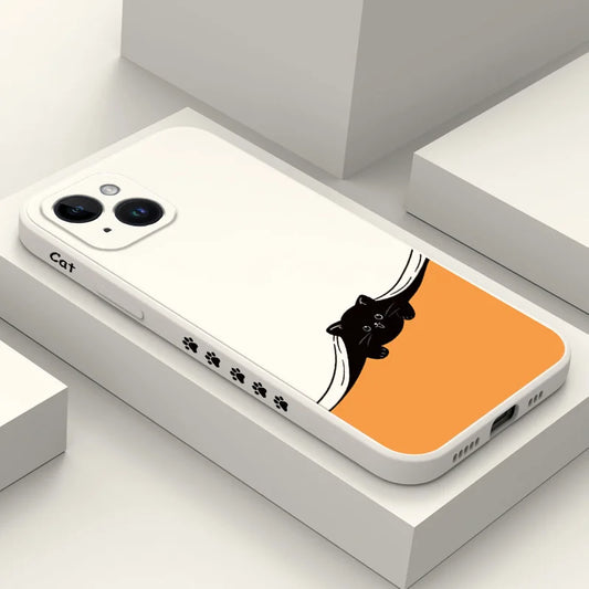 Iphone Hiding Cat Phone Case