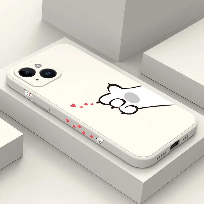 iPhone Cat Love Scratch Phone Case