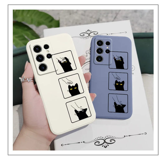 Pet The Kitten Phone Case For Samsung Galaxy S23 S22 S21 S20