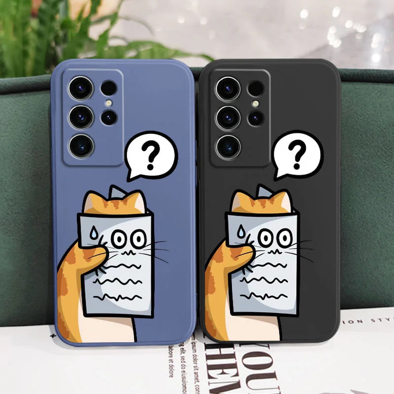 Reading Cats Phone Case For Samsung Galaxy S23 S22 S21 S20