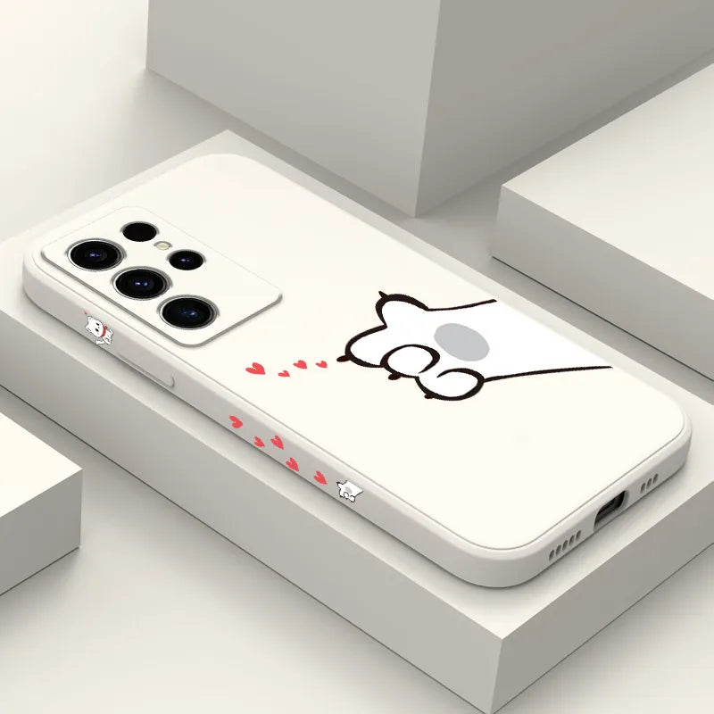 Cat Love Scratch Phone Case For Samsung Galaxy S Series