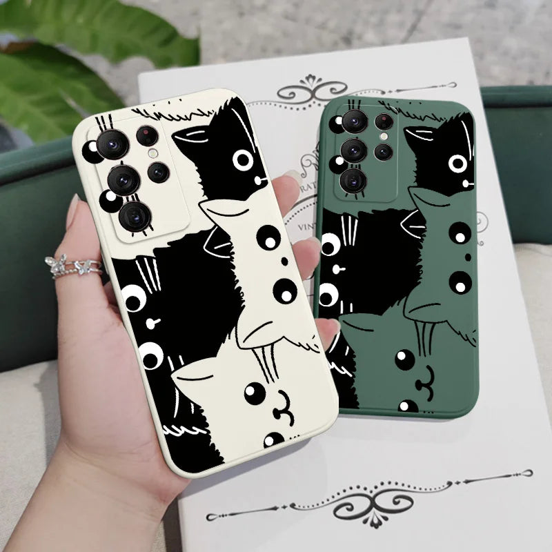 Staring Cat  Phone Case For Samsung Galaxy S Series