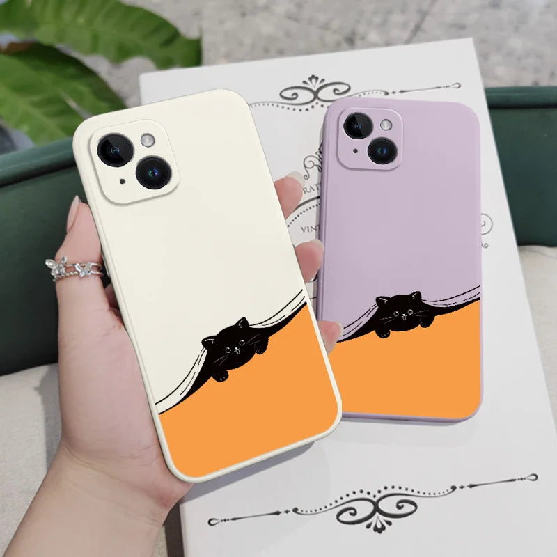 Iphone Hiding Cat Phone Case
