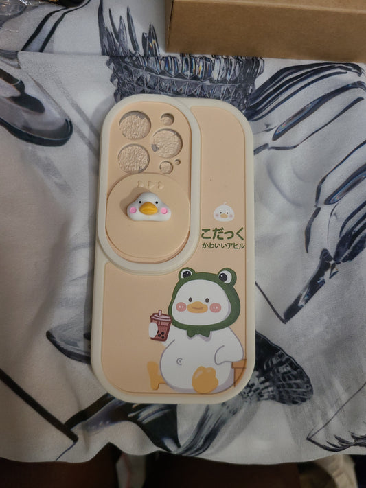 Chubby boba duck iphone 13 pro phone case